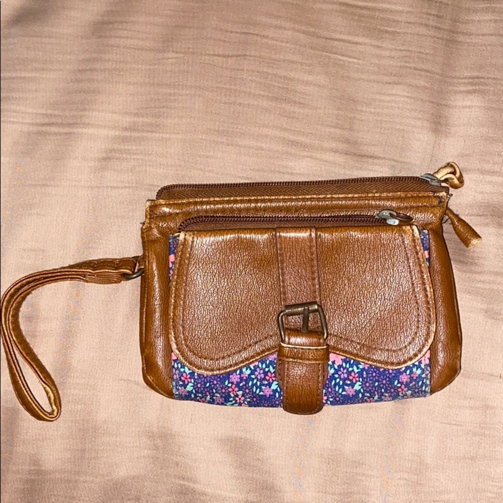 Leather wristlet